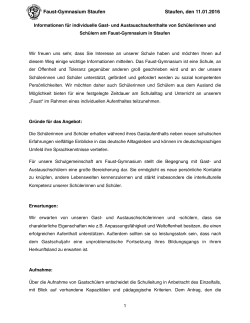 Gastschüler Informationen PDF - Faust
