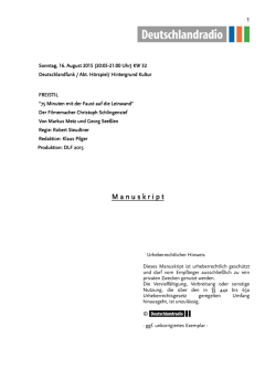 Der Filmemacher Christoph Schlingensief
