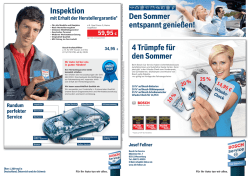 Inspektion 4 Tr&uuml;mpfe f&uuml;r den Sommer Den Sommer entspannt