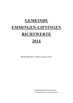 richtwertkarte 1994 - Gemeinde Emmingen