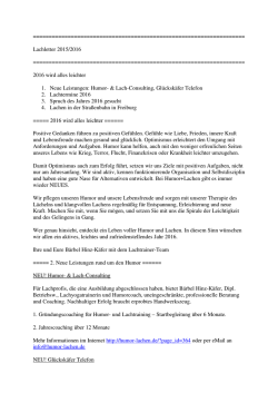 Lachletter Januar 2016