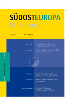 Heft 06 / 2015 - S&uuml;dosteuropa