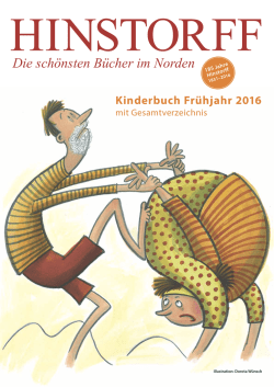 HINSTORFF - Kinderbuch Frühjahr 2016 mit