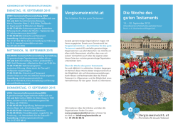 Die Woche des guten Testaments Vergissmeinnicht.at