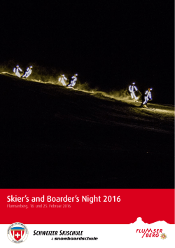 Skier`s and Boarder`s Night 2016