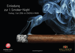 Einladung zur 1. Smoker-Night