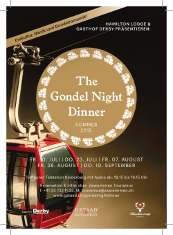 The Gondel Night Dinner