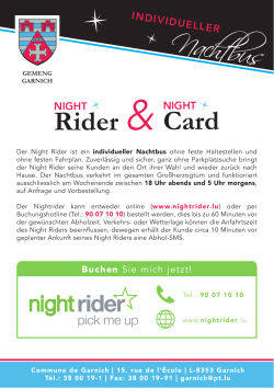 Rider Card