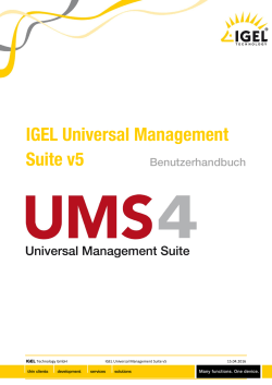 IGEL Universal Management Suite v5