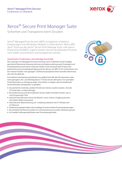 Xerox® Secure Print Manager Suite