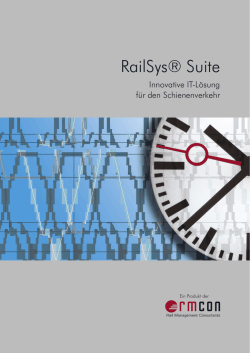 RailSys&reg; Suite