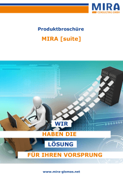 MIRA [suite] - MIRA Consulting GmbH