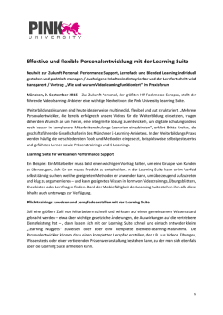 Effektive und flexible Personalentwicklung mit der Learning Suite
