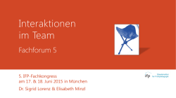 Interaktionen im Team