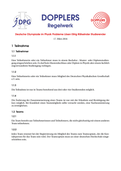 dopplers - Deutsche Physikalische Gesellschaft