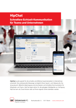HipChat: Schnellere Echtzeit-Kommunikation f&uuml;r Teams und