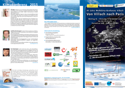 Weltklimakonferenz Villach 2015