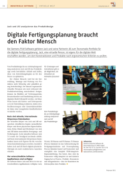 Digitale Fertigungsplanung braucht den Faktor Mensch