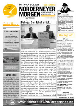 Dehoga: Der Schuh drückt - Norderneyer Morgen Online
