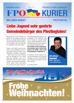 Ausgabe 12/2015 | FPÖ Piestingtal