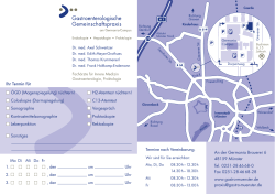 H2-Atemtest n&uuml;chtern! C13-Atemtest Vorgespr&auml;ch Proktoskopie