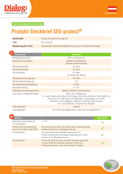 Produkt-Steckbrief SEU-protect