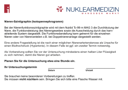 Nieren-Szintigraphie (Isotopennephrogramm)