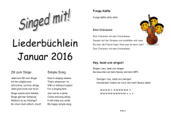 Liederbüchlein Januar 2016 Texte