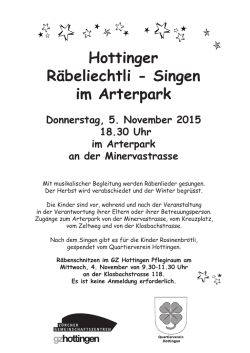 Hottinger R&auml;beliechtli