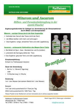 Flyer Mitarom und Ascarom August 2015