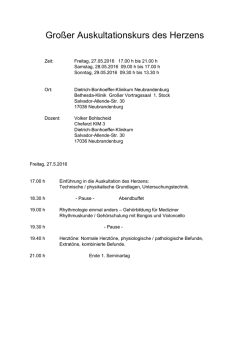 Gro&szlig;er Auskultationskurs des Herzens