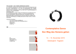 Contemplative Dance Den Weg des Herzens