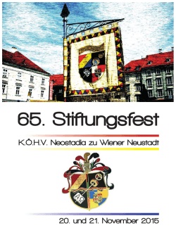 65. Stiftungsfest - K.Ö.HV Neostadia