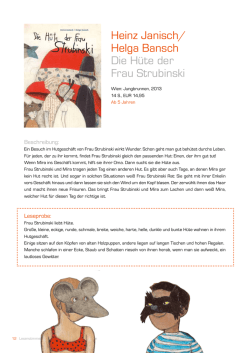 Heinz Janisch/ Helga Bansch Die H&uuml;te der Frau Strubinski