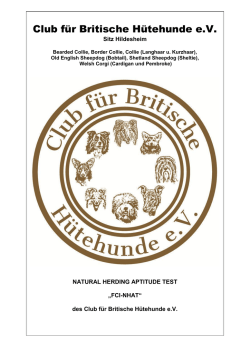 H&uuml;te Leistungsrichter Ordnung - Club f&uuml;r Britische H&uuml;tehunde eV