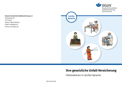 Ihre gesetzliche Unfall-Versicherung