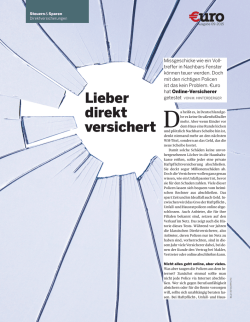 EURO - Grundeigentümer-Versicherung für Direktkunden