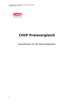 Preisvergleich Schnittstellenbeschreibung | PDF