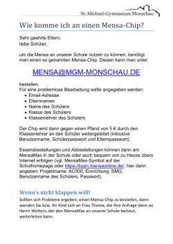 Infos zum Mensa-Chip - St.-Michael