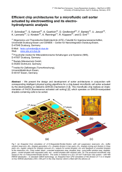 Efficient chip architectures for a microfluidic cell sorter actuated by