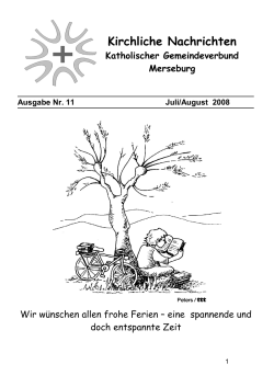 Ausgabe Nr. 11, Juli-August 2008 - Katholische Pfarrei St. Norbert