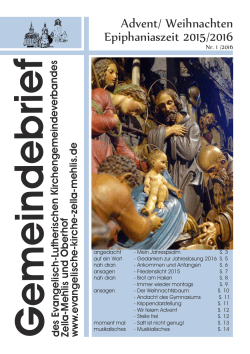 Gemeindebrief Nr. 1 2016 A5 - Evangelische Kirche Zella