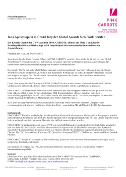 Jana Apostolopulu in Grand Jury der Global
