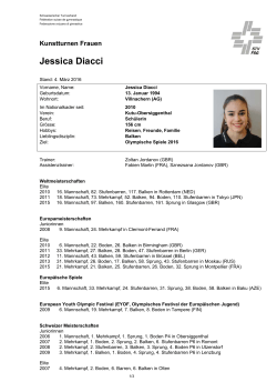 Jessica Diacci - Schweizerischer Turnverband