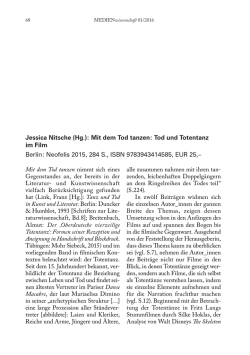 Jessica Nitsche (Hg.): Mit dem Tod tanzen: Tod und Totentanz im