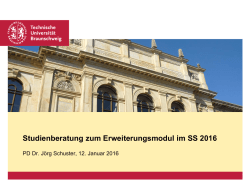 Informationen zur BA