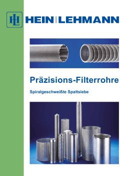 Präzisions-Filterrohre