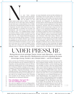 Artikel "Under Pressure" - iTCM