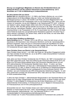 Ehrung von langjährigen Mitgliedern im Bereich des - SPD-NET-SH