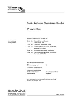 Vorschriften - Gemeinde Neuhausen am Rheinfall